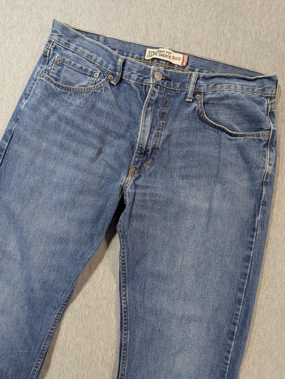 Levi's 505 Straight Fit Jeans Men's 36 X 32 Blue 100% Cotton